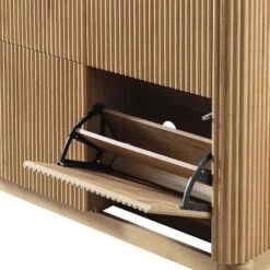 Maru 4-Door Shoe Storage Cabinet, Oak 27 Maru 4-Door Shoe Storage Cabinet, Oak -Daals Store BSD 179 OAK detail2