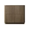 Maru 4-Door Shoe Storage Cabinet, Silver Oak 19 Maru 4-Door Shoe Storage Cabinet, Silver Oak -Daals Store BSD 179 SILK WB1