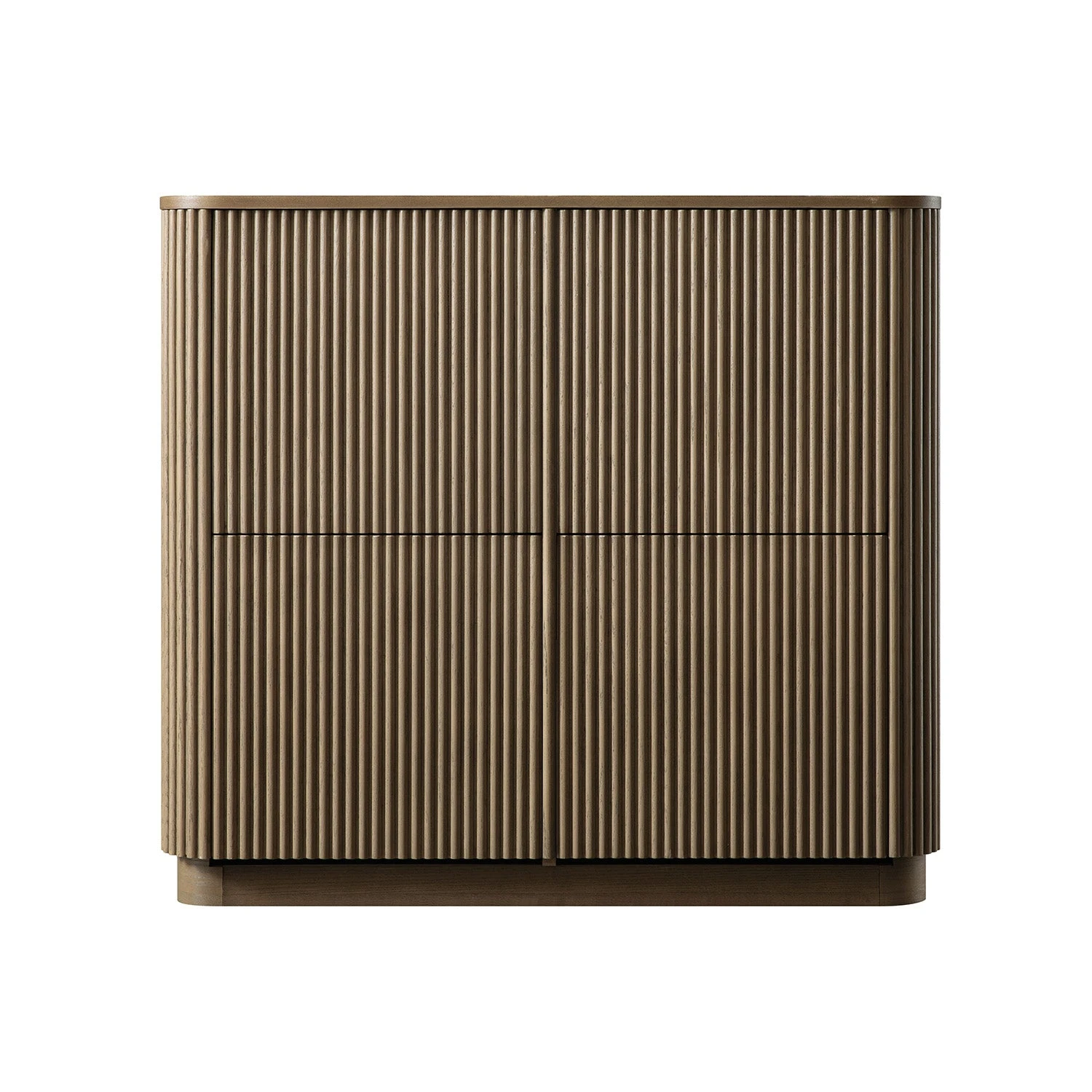 Maru 4-Door Shoe Storage Cabinet, Silver Oak 1 Maru 4-Door Shoe Storage Cabinet, Silver Oak