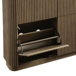 Maru 4-Door Shoe Storage Cabinet, Silver Oak 15 Maru 4-Door Shoe Storage Cabinet, Silver Oak -Daals Store BSD 179 SILK detail2