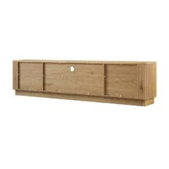 Maru Natural Oak with Fluted Fronts β 200cm Wide Architectural TV Unit 34 Maru Natural Oak with Fluted Fronts β 200cm Wide Architectural TV Unit -Daals Store BSD 180 OAK WB7