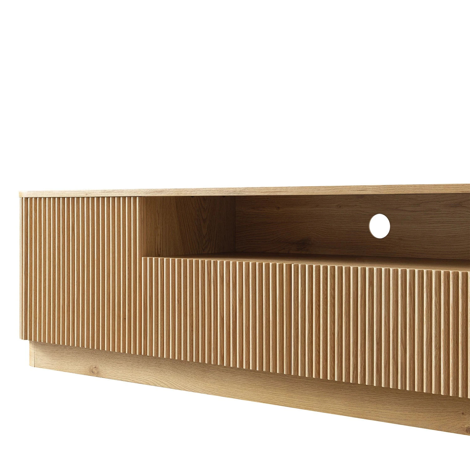 Maru Natural Oak with Fluted Fronts β 200cm Wide Architectural TV Unit 17 Maru Natural Oak with Fluted Fronts β 200cm Wide Architectural TV Unit - Image 17