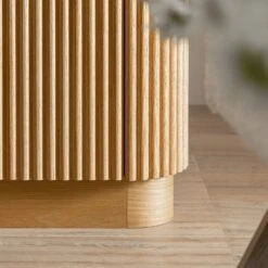 Maru Natural Oak with Fluted Fronts β 200cm Wide Architectural TV Unit 26 Maru Natural Oak with Fluted Fronts β 200cm Wide Architectural TV Unit -Daals Store BSD 180 OAK scene7