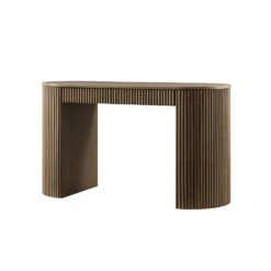 Maru 1-Drawer Writing Desk, Silver Oak -Daals Store BSD 183 SILK WB2