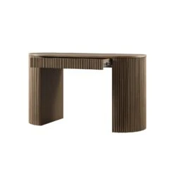 Maru 1-Drawer Writing Desk, Silver Oak -Daals Store BSD 183 SILK WB3