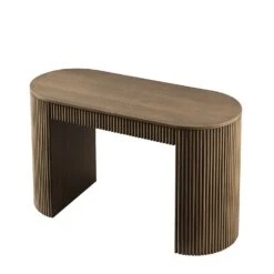 Maru 1-Drawer Writing Desk, Silver Oak -Daals Store BSD 183 SILK WB4