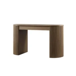 Maru 1-Drawer Writing Desk, Silver Oak -Daals Store BSD 183 SILK WB6