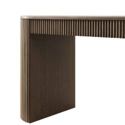 Maru 1-Drawer Writing Desk, Silver Oak -Daals Store BSD 183 SILK detail2