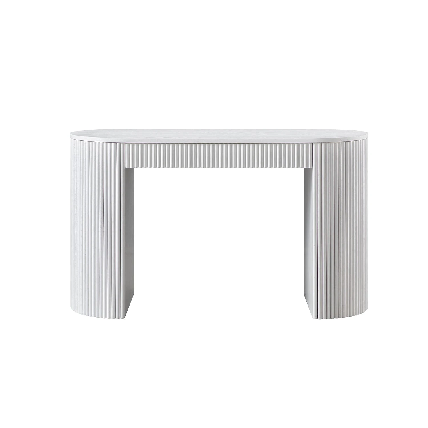 Maru 1-Drawer Writing Desk, Washed White 7 Maru 1-Drawer Writing Desk, Washed White - Image 7