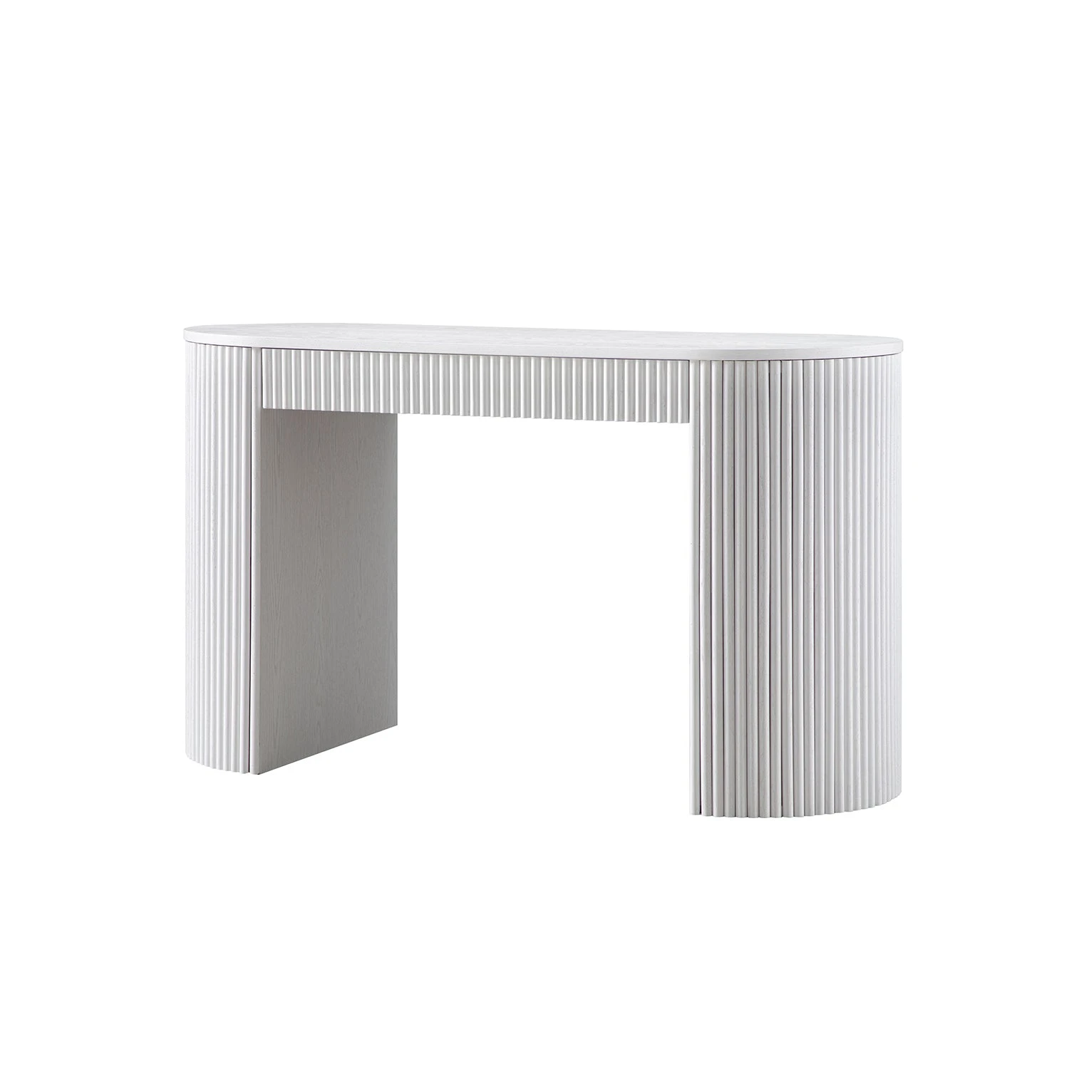 Maru 1-Drawer Writing Desk, Washed White 8 Maru 1-Drawer Writing Desk, Washed White - Image 8