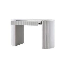 Maru 1-Drawer Writing Desk, Washed White 26 Maru 1-Drawer Writing Desk, Washed White -Daals Store BSD 183 WHITE WB3