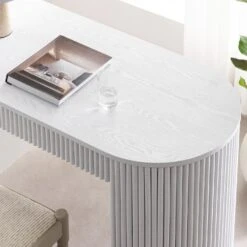 Maru 1-Drawer Writing Desk, Washed White 21 Maru 1-Drawer Writing Desk, Washed White -Daals Store BSD 183 WHITE scene4