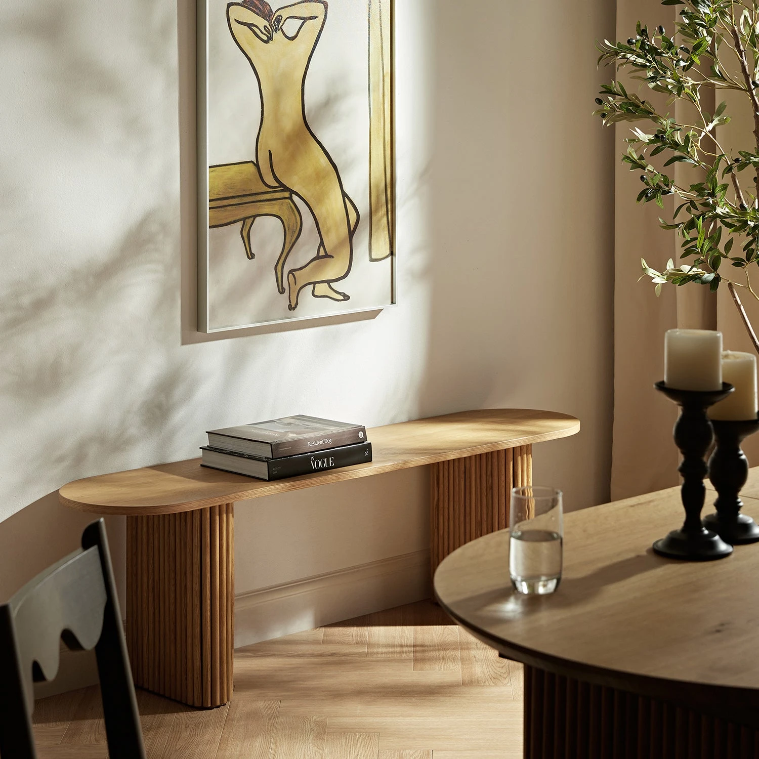 Maru 150cm Dining Bench, Oak 2 Maru 150cm Dining Bench, Oak - Image 2