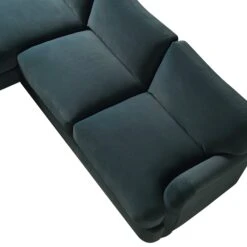 Daphnis Aegean Blue Velvet Sofa, Grande Chaise Sofa Left Hand Facing 25 Daphnis Aegean Blue Velvet Sofa, Grande Chaise Sofa Left Hand Facing -Daals Store CSF 2443 AEGEAN VEL CHAISE detail2