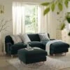Daphnis Aegean Blue Velvet Sofa, Grande Chaise Sofa Right Hand Facing 32 Daphnis Aegean Blue Velvet Sofa, Grande Chaise Sofa Right Hand Facing -Daals Store CSF 2443 AEGEAN VEL RIGHT main
