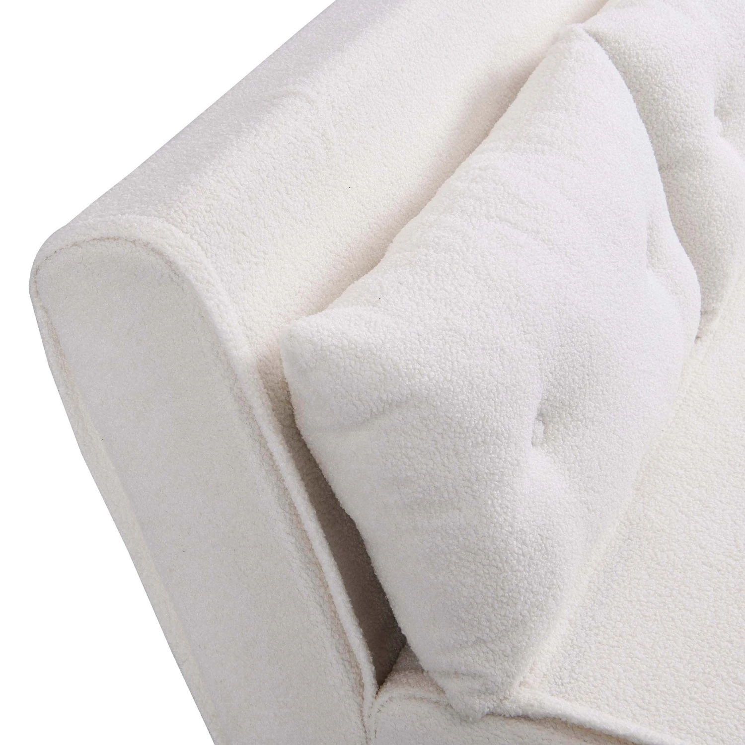 Algo Sofabed With Cushions In Beige Teddy Fabric 2 Seater 14 Algo Sofabed With Cushions In Beige Teddy Fabric 2 Seater - Image 14