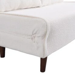 Algo Sofabed With Cushions In Beige Teddy Fabric 2 Seater 29 Algo Sofabed With Cushions In Beige Teddy Fabric 2 Seater -Daals Store D021B BEIGE TEDDY detail2