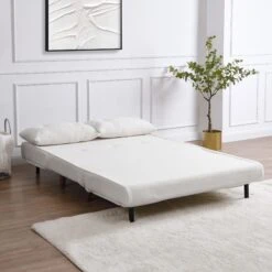 Algo Sofabed With Cushions In Beige Teddy Fabric 2 Seater 17 Algo Sofabed With Cushions In Beige Teddy Fabric 2 Seater -Daals Store D021B BEIGE TEDDY scene2