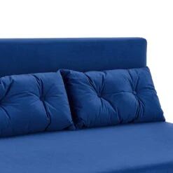 Algo 2-Seater Small Double Folding Sofabed In Blue Velvet 13 Algo 2-Seater Small Double Folding Sofabed In Blue Velvet -Daals Store D021B BLUEVEL detail1