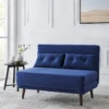 Algo 2-Seater Small Double Folding Sofabed In Blue Velvet 30 Algo 2-Seater Small Double Folding Sofabed In Blue Velvet -Daals Store D021B BLUEVEL main