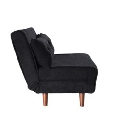 Algo Sofabed With Cushions In Charcoal Teddy Fabric 2 Seater 22 Algo Sofabed With Cushions In Charcoal Teddy Fabric 2 Seater -Daals Store D021B CHARCOAL TEDDY WB3