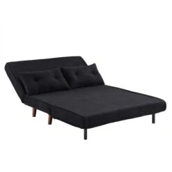 Algo Sofabed With Cushions In Charcoal Teddy Fabric 2 Seater 24 Algo Sofabed With Cushions In Charcoal Teddy Fabric 2 Seater -Daals Store D021B CHARCOAL TEDDY WB5