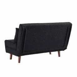 Algo Sofabed With Cushions In Charcoal Teddy Fabric 2 Seater 27 Algo Sofabed With Cushions In Charcoal Teddy Fabric 2 Seater -Daals Store D021B CHARCOAL TEDDY WB8