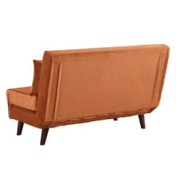 Algo Sofabed With Cushions In Orange Velvet 2 Seater 24 Algo Sofabed With Cushions In Orange Velvet 2 Seater -Daals Store D021B ORANGEVEL WB6
