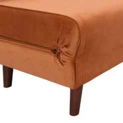 Algo Sofabed With Cushions In Orange Velvet 2 Seater 26 Algo Sofabed With Cushions In Orange Velvet 2 Seater -Daals Store D021B ORANGEVEL detail2