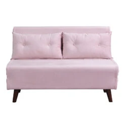 Algo Sofabed With Cushions In Pink Velvet 2 Seater 19 Algo Sofabed With Cushions In Pink Velvet 2 Seater -Daals Store D021B PINKVEL WB2