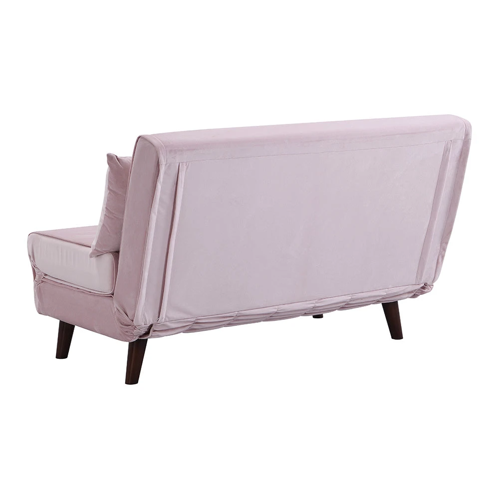 Algo Sofabed With Cushions In Pink Velvet 2 Seater 11 Algo Sofabed With Cushions In Pink Velvet 2 Seater - Image 11
