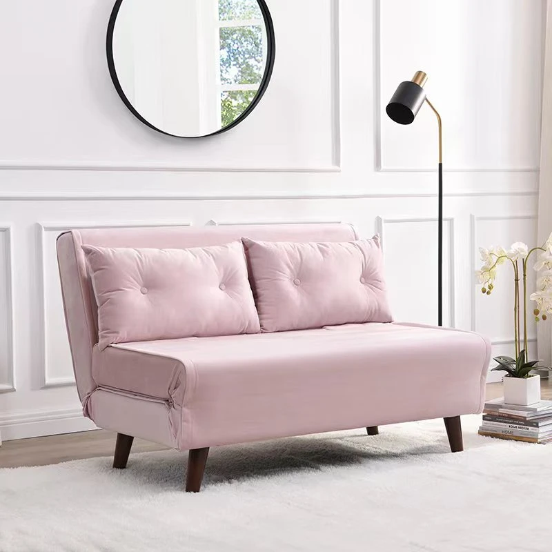 Algo Sofabed With Cushions In Pink Velvet 2 Seater 1 Algo Sofabed With Cushions In Pink Velvet 2 Seater