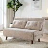 Algo Sofabed With Cushions In Taupe Teddy Fabric 2 Seater 29 Algo Sofabed With Cushions In Taupe Teddy Fabric 2 Seater -Daals Store D021B TAUPE TEDDY main