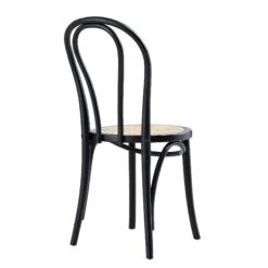 Camille Elm Wood And Rattan Bentwood Dining Chair, Black 17 Camille Elm Wood And Rattan Bentwood Dining Chair, Black -Daals Store DCH 002 BLACK WB5