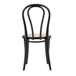 Camille Elm Wood And Rattan Bentwood Dining Chair, Black 18 Camille Elm Wood And Rattan Bentwood Dining Chair, Black -Daals Store DCH 002 BLACK WB6