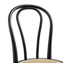 Camille Elm Wood And Rattan Bentwood Dining Chair, Black 20 Camille Elm Wood And Rattan Bentwood Dining Chair, Black -Daals Store DCH 002 BLACK detail2