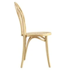 Camille Elm Wood And Rattan Bentwood Dining Chair, Natural 16 Camille Elm Wood And Rattan Bentwood Dining Chair, Natural -Daals Store DCH 002 NAT WB4