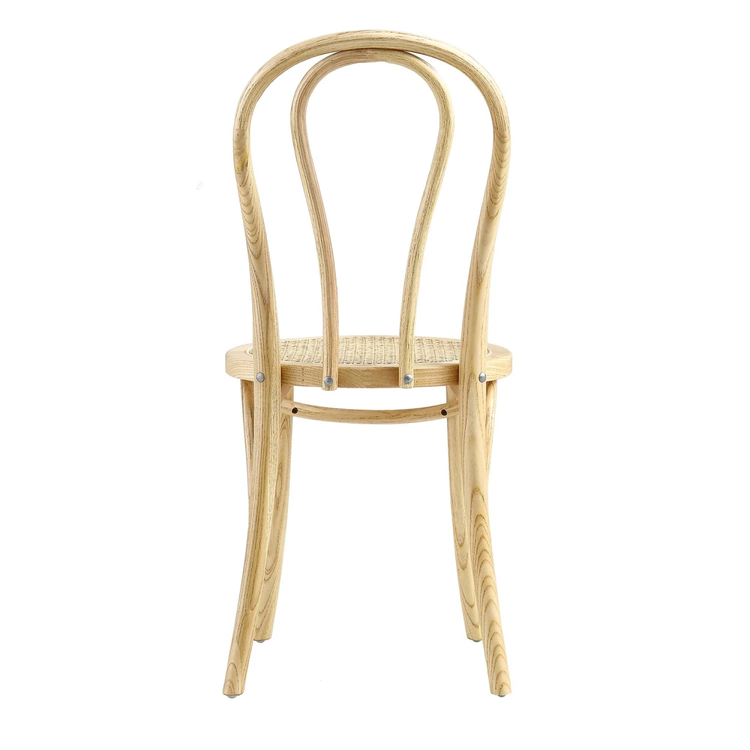 Camille Elm Wood And Rattan Bentwood Dining Chair, Natural 8 Camille Elm Wood And Rattan Bentwood Dining Chair, Natural - Image 8