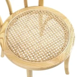 Camille Elm Wood And Rattan Bentwood Dining Chair, Natural 19 Camille Elm Wood And Rattan Bentwood Dining Chair, Natural -Daals Store DCH 002 NAT detail1