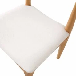 Arley Natural Beech Wood with Beige Fabric Seat β Set of 2 Scandi Curved Back Dining Chairs 20 Arley Natural Beech Wood with Beige Fabric Seat β Set of 2 Scandi Curved Back Dining Chairs -Daals Store DCH 007 NAT BEIGEFAB 2P detail2