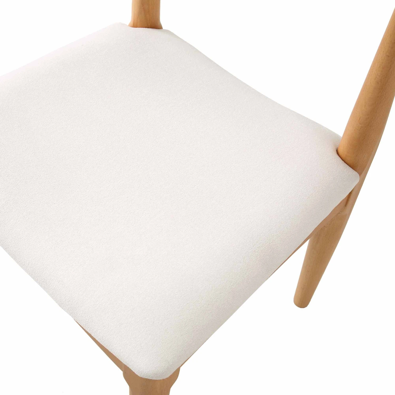 Arley Natural Beech Wood with Beige Fabric Seat β Set of 2 Scandi Curved Back Dining Chairs 10 Arley Natural Beech Wood with Beige Fabric Seat β Set of 2 Scandi Curved Back Dining Chairs - Image 10