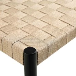 Ditton Black Elm Wood with Natural Jute β Mid-Century Hans Wegner Inspired Dining Chairs (Set of 2) 23 Ditton Black Elm Wood with Natural Jute β Mid-Century Hans Wegner Inspired Dining Chairs (Set of 2) -Daals Store DCH 086 BLACK 2P detail3