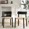 Ditton Set Of 2 Elm Wood And Jute Dining Chairs, Black 22 Ditton Set Of 2 Elm Wood And Jute Dining Chairs, Black -Daals Store DCH 086 BLACK 2P main