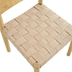 Ditton Set Of 2 Elm Wood And Jute Dining Chairs, Natural 20 Ditton Set Of 2 Elm Wood And Jute Dining Chairs, Natural -Daals Store DCH 086 NAT 2P detail2