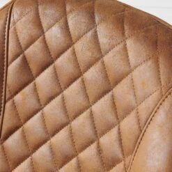 Set Of 2 Cosford Diamond Stitch Dining Chairs (Vintage Tan Leather Effect Fabric) 10 Set Of 2 Cosford Diamond Stitch Dining Chairs (Vintage Tan Leather Effect Fabric) -Daals Store DCH 2092B COGNAC KJB 2P scene2