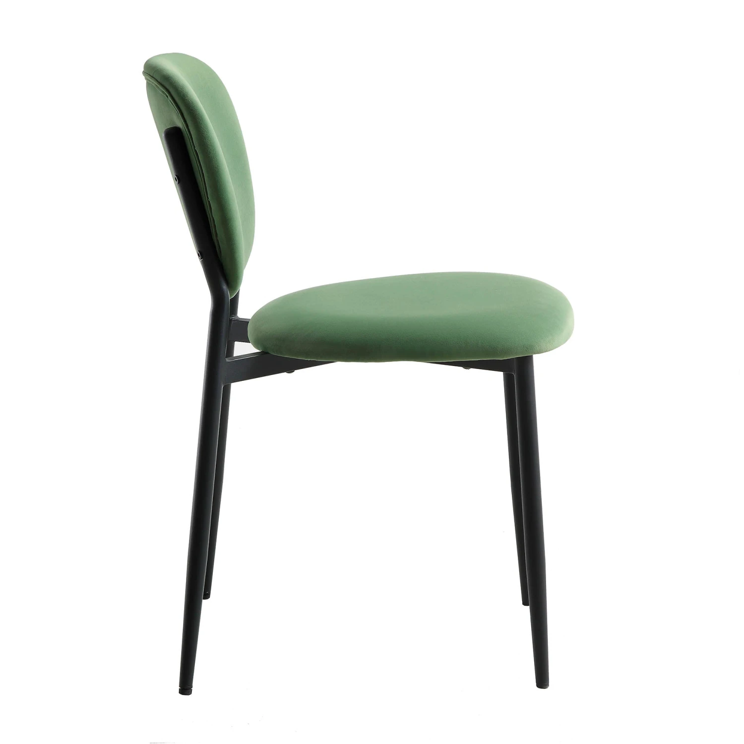 Kelmarsh Set Of 2 Grass Green Velvet Upholstered Dining Chairs 6 Kelmarsh Set Of 2 Grass Green Velvet Upholstered Dining Chairs - Image 6