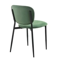 Kelmarsh Set Of 2 Grass Green Velvet Upholstered Dining Chairs 17 Kelmarsh Set Of 2 Grass Green Velvet Upholstered Dining Chairs -Daals Store DCH 2128 GRASS VEL 2P WB5