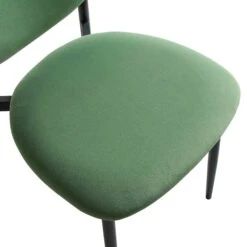 Kelmarsh Set Of 2 Grass Green Velvet Upholstered Dining Chairs 19 Kelmarsh Set Of 2 Grass Green Velvet Upholstered Dining Chairs -Daals Store DCH 2128 GRASS VEL 2P detail2