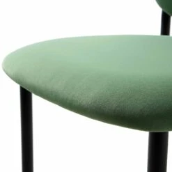 Kelmarsh Set Of 2 Grass Green Velvet Upholstered Dining Chairs 20 Kelmarsh Set Of 2 Grass Green Velvet Upholstered Dining Chairs -Daals Store DCH 2128 GRASS VEL 2P detail3