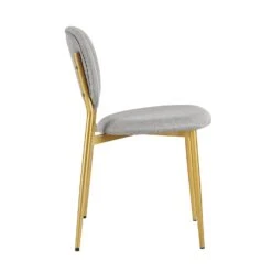 Kelmarsh Set Of 2 Light Grey Fabric Upholstered Dining Chairs 15 Kelmarsh Set Of 2 Light Grey Fabric Upholstered Dining Chairs -Daals Store DCH 2128 LIGHTGREY FAB 2P WB4